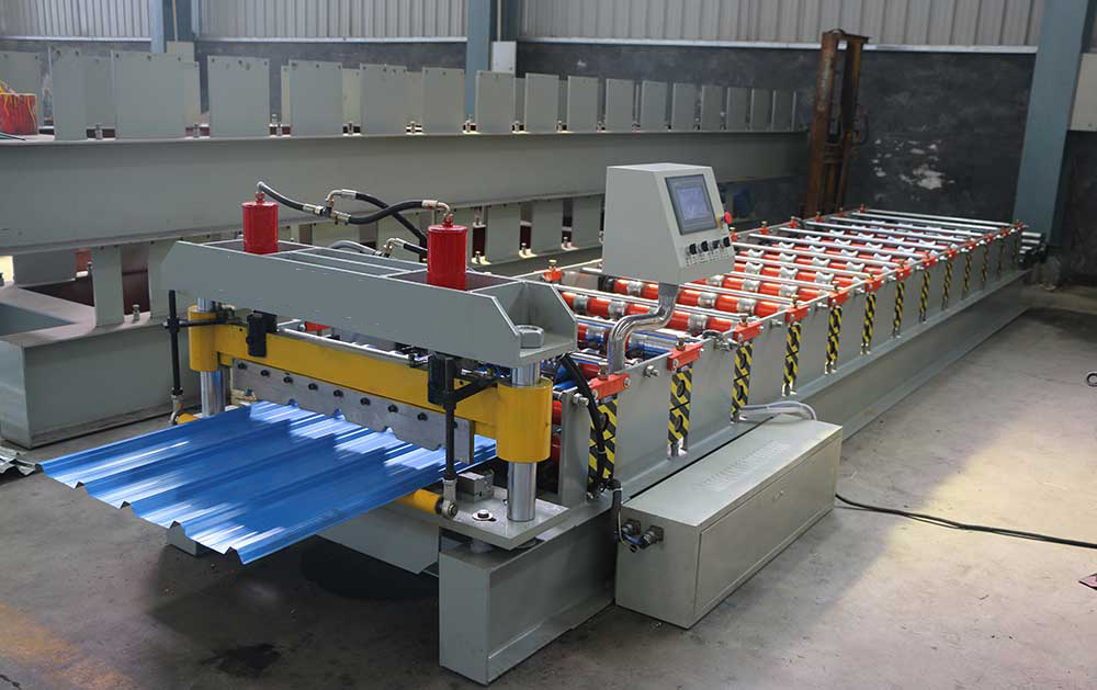 Indonesia Roofing Sheet Roll Forming Machine (YX25-187.5-750)