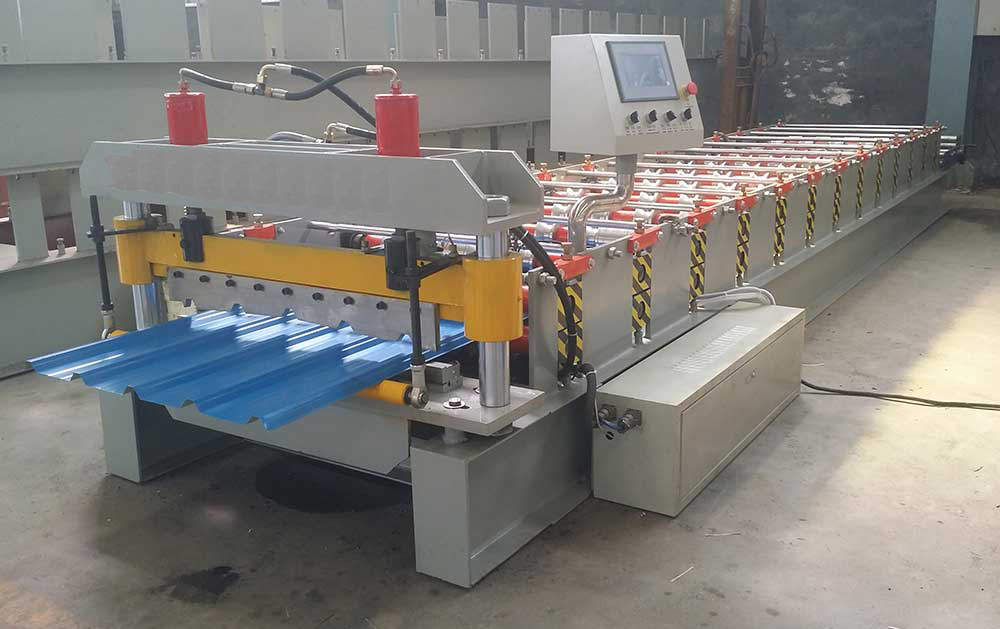 Indonesia Roofing Sheet Roll Forming Machine (YX25-187.5-750)