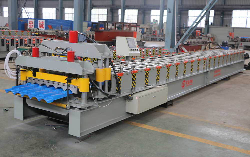 Step Roof Tile Roll Forming Machine (YX40-160-810)
